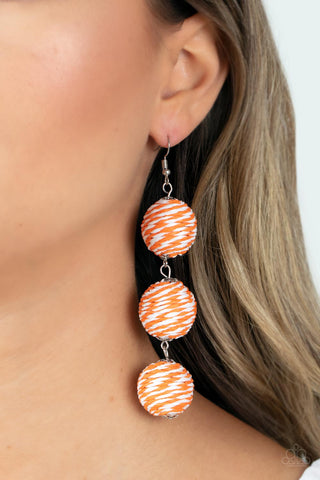 Laguna Lanterns Orange Earrings
