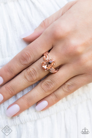 Law of Attraction Rose Gold Ring - April 2022 Glimpses Of Malibu Fashion Fix