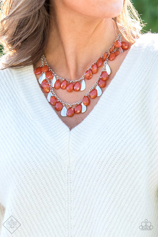 Life of the FIESTA Orange Necklace - November 2018 Glimpses of Malibu Fashion Fix