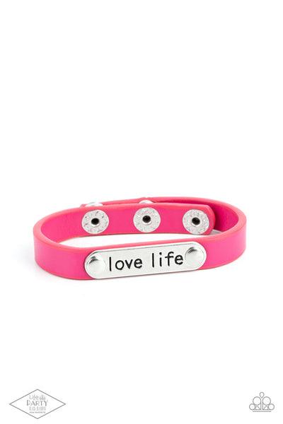 Love Life Pink Bracelet