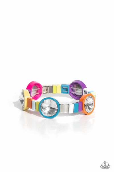 Multicolored Madness Multi Bracelet - Life Of The Party March 2023