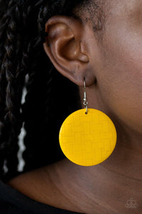 Natural Novelty Yellow Earrings - Nothin' But Jewelry by Mz. Netta
