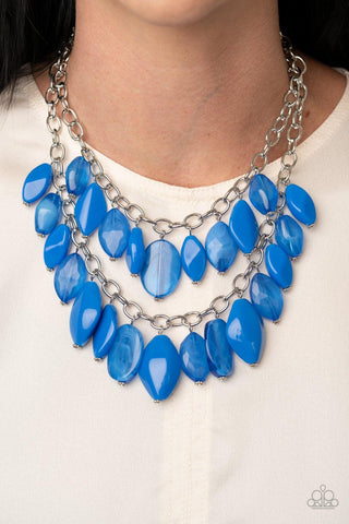 Palm Beach Beauty Blue Necklace - Nothin' But Jewelry by Mz. Netta