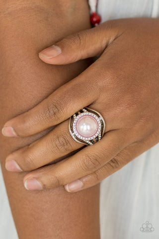 Paparazzi Pampered In Pearls Pink Ring