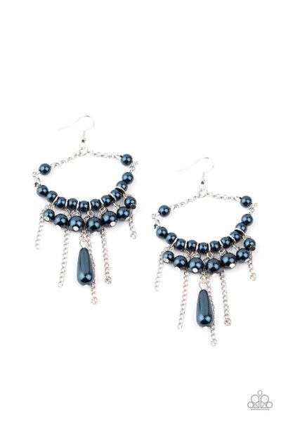 Party Planner Posh Blue Earrings - Nothin' But Jewelry by Mz. Netta