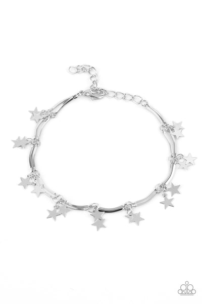 Little Miss Americana Silver Necklace/Party in the USA Silver Bracelet