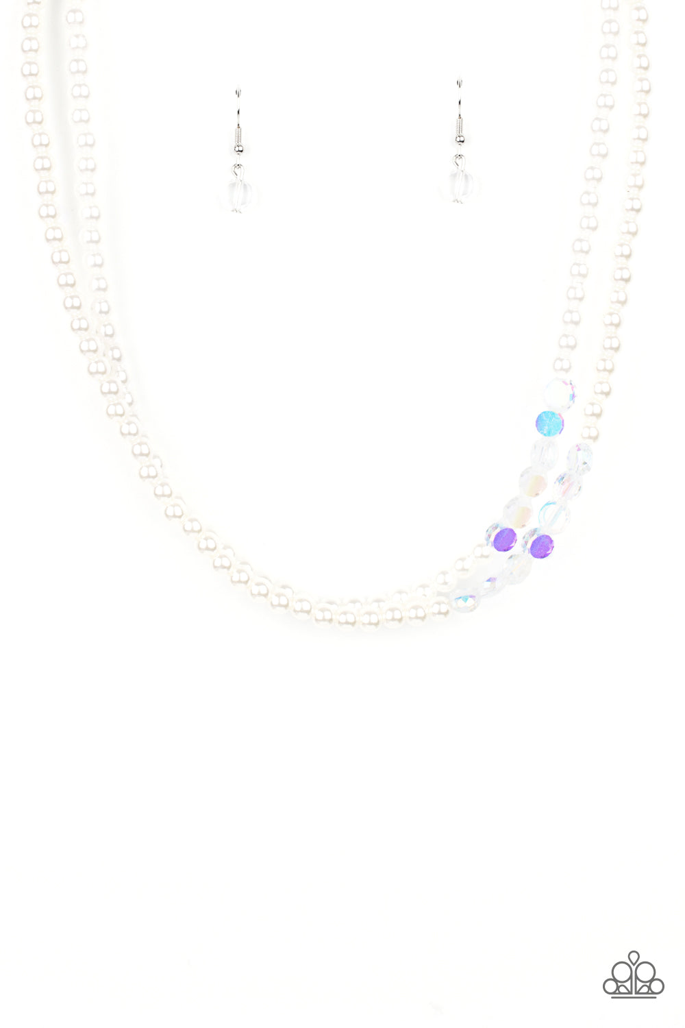 Paparazzi Poshly Petite White Necklace