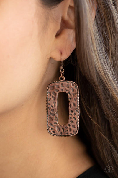 Primal Elements Copper Earrings - Nothin' But Jewelry by Mz. Netta