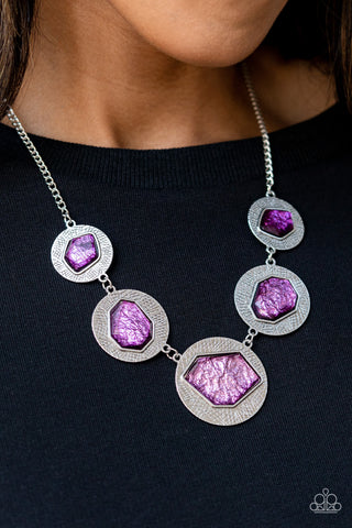 Raw Charisma Purple Necklace - 2022 Fall Preview Collection