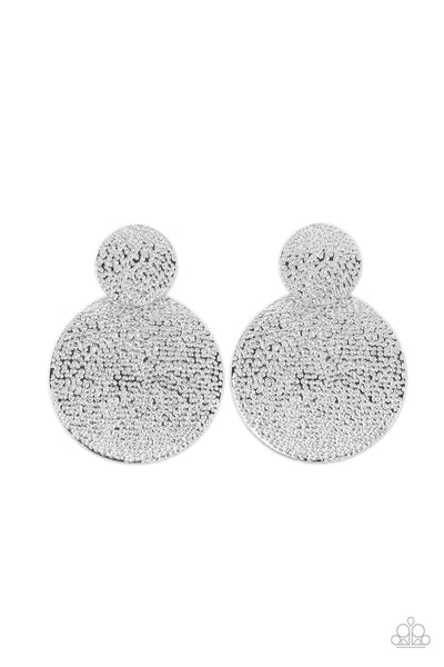 Paparazzi Refined Relic Silver Earrings