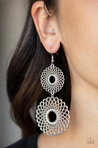 Regal Roulette White Earrings