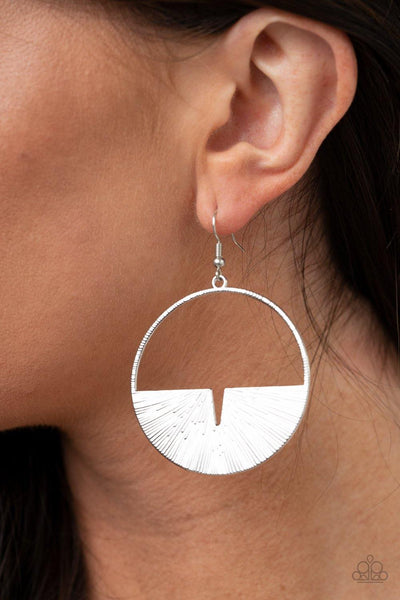 Paparazzi Reimagined Refinement Silver Earrings