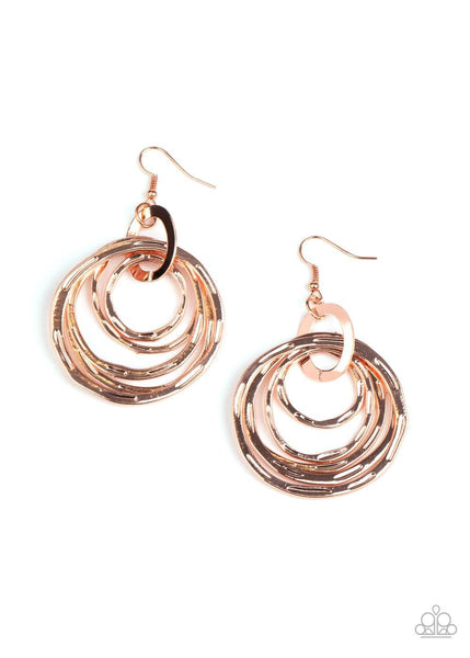 Ringing Radiance Copper Earrings - Nothin' But Jewelry by Mz. Netta