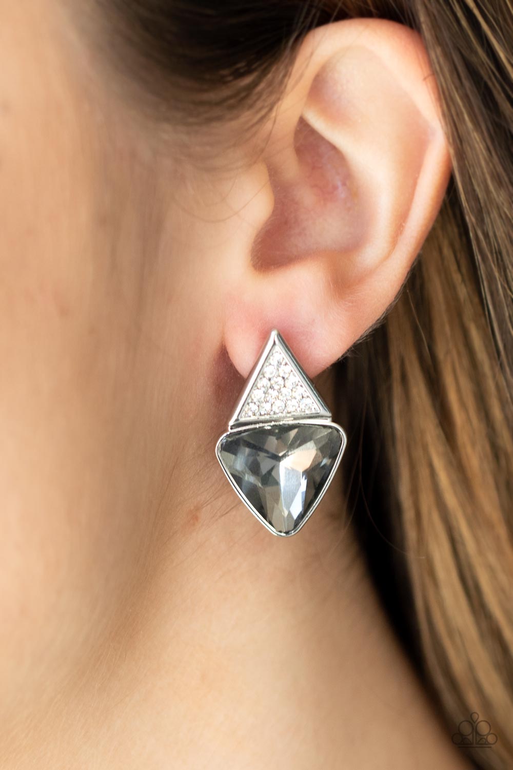 Risky Razzle Silver Earrings