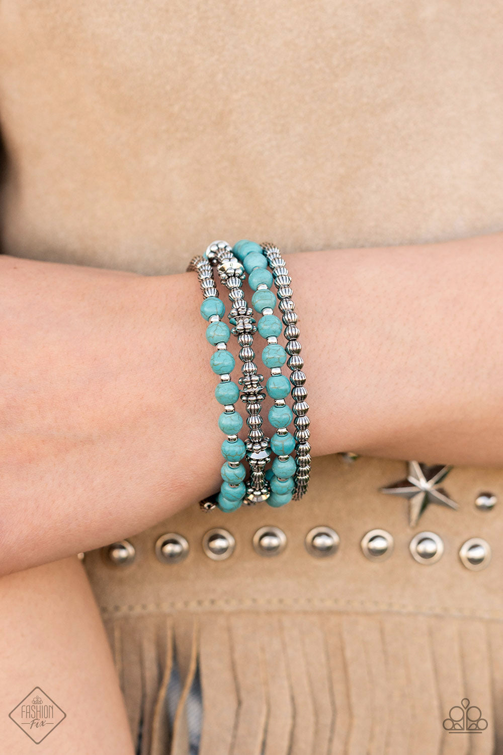 Road Trip Remix Blue Bracelet - June 2022 Simply Santa Fe Fashion Fix