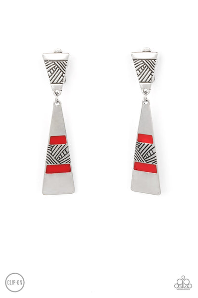 Safari Seeker Red Earrings