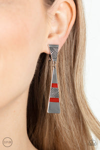 Safari Seeker Red Earrings