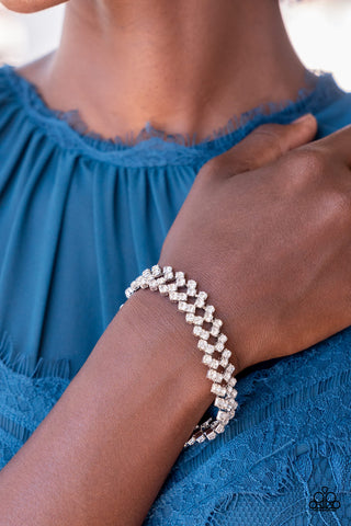 Seize the Sizzle White Bracelet - August 2022 Life Of The Party