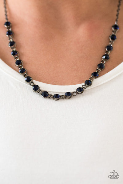 She's A GLAM-eater Blue Necklace/Last GLAM Standing - Blue