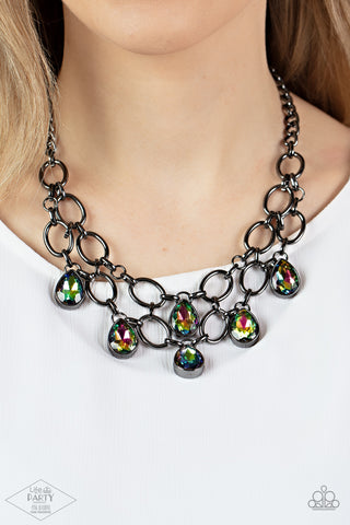 Show-Stopping Shimmer Multi Necklace