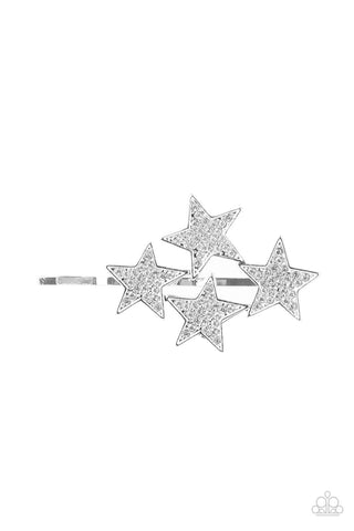 Stellar Celebration White Hair Pin