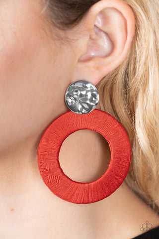 Strategically Sassy Red Earrings