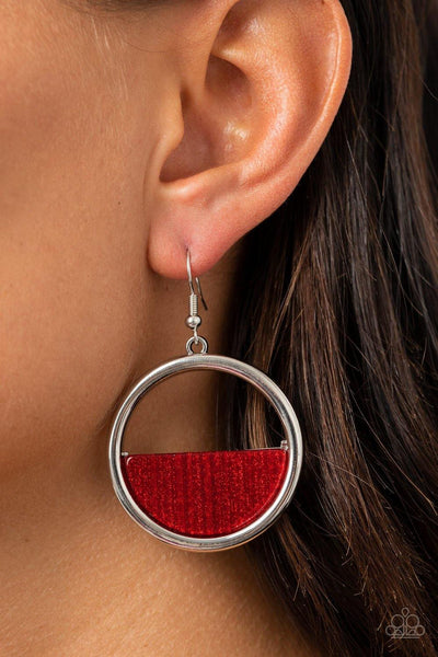 Stuck in Retrograde Red Earrings - Nothin' But Jewelry by Mz. Netta