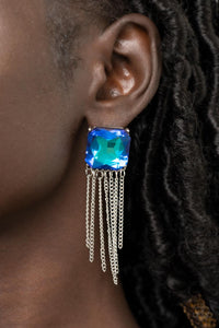 Paparazzi Accessories Supernova Novelty Blue Earrings