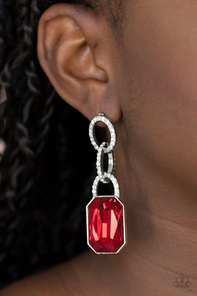 Superstar Status Red Earrings - Nothin' But Jewelry by Mz. Netta