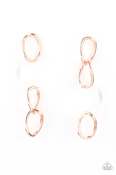 Talk In Circles Copper Earrings