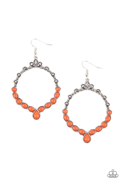 Thai Treasures Orange Earrings