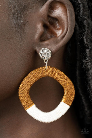 That's a WRAPAROUND Brown Earrings