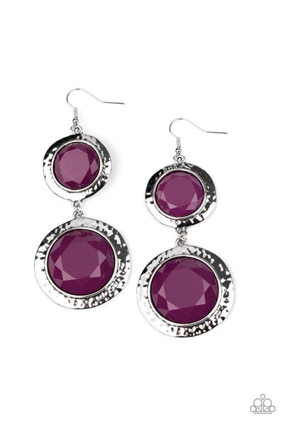 Thrift Shop Stop Purple Earrings - Nothin' But Jewelry by Mz. Netta