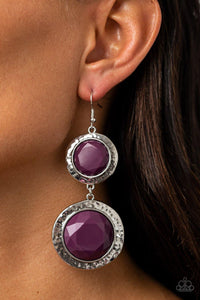 Thrift Shop Stop Purple Earrings - Nothin' But Jewelry by Mz. Netta