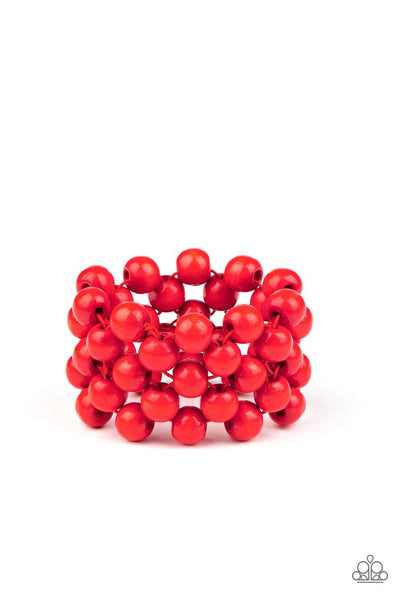 Paparazzi Tiki Tropicana Red Bracelet