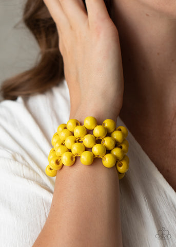 Tiki Tropicana Yellow Bracelet