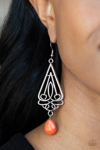 Transcendent Trendsetter Orange Earrings