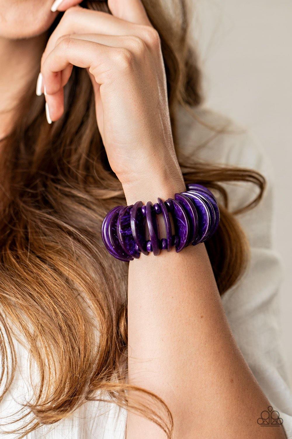 Paparazzi Tropical Tiki Bar Purple Bracelet