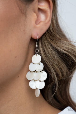 Tropical Tryst White Earrings