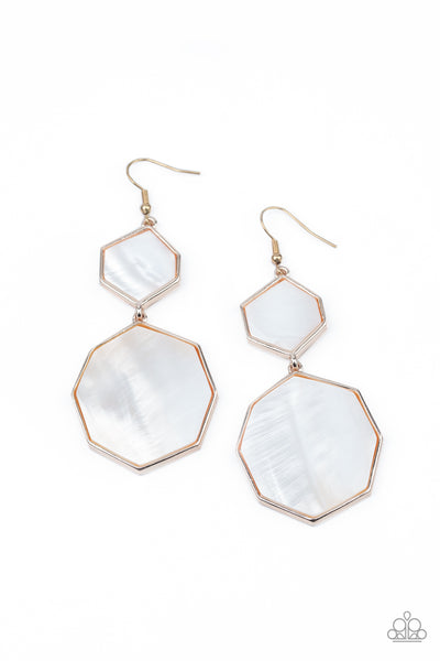 Vacation Glow Rose Gold Earrings