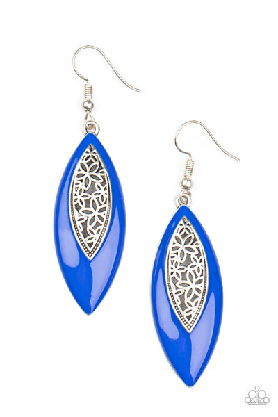 Venetian Vanity Blue Earrings