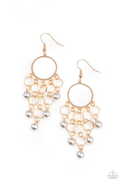 When Life Gives You Pearls Gold Earrings