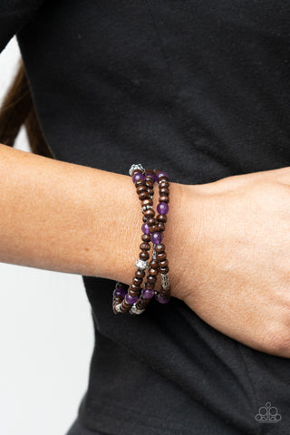 Woodsy Walkabout Purple Bracelet